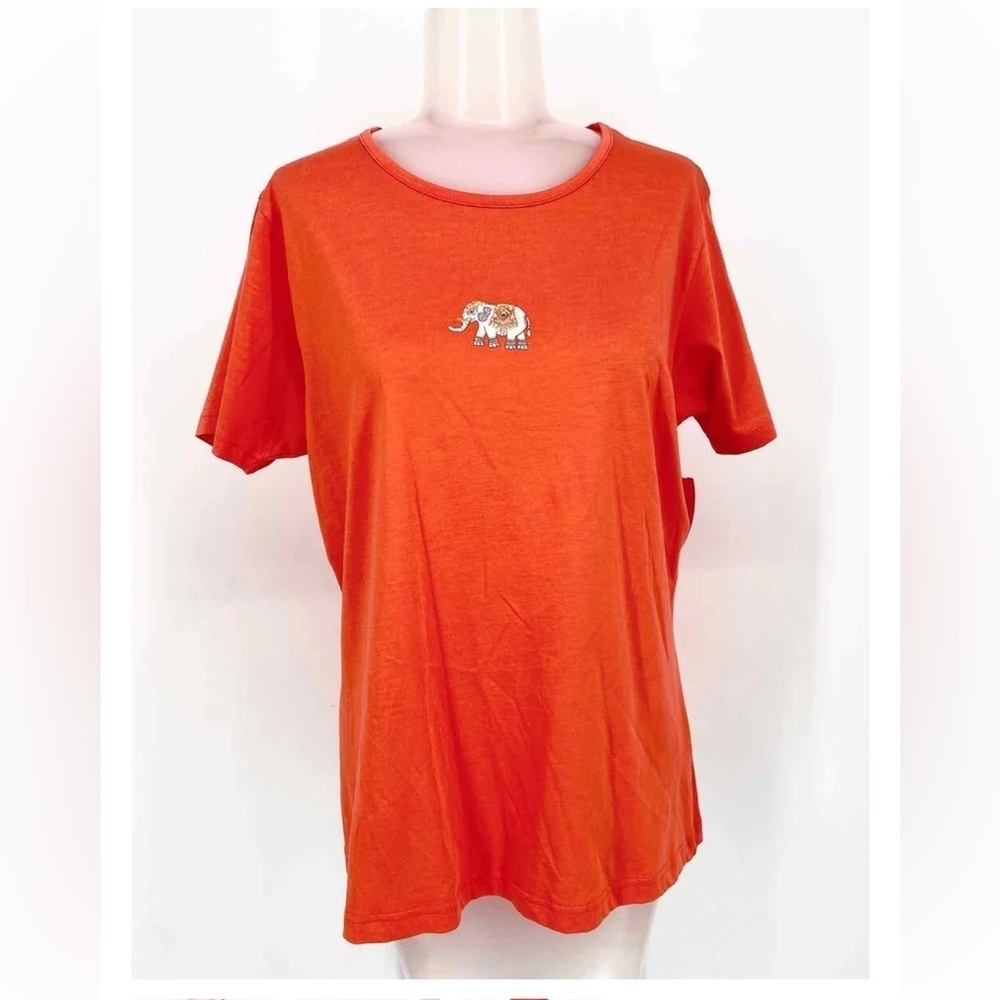 Jim Thompson Women’s Elephants Orange T-shirt medium